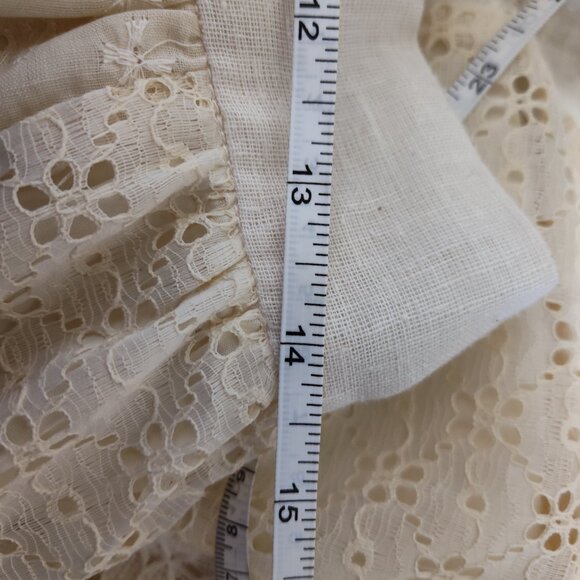 Vintage white lace patchwork maxi skirt - Picture 8 of 9